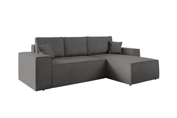 Knocklong 3-sits Hörnbäddsoffa - Mörkgrå - Möbler - Soffa - Bäddsoffa - Hörnbäddsoffa
