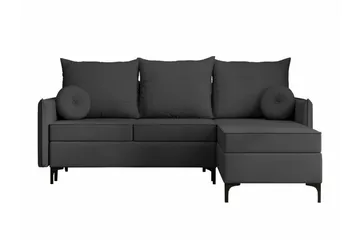 Knocklong 3-sits Hörnbäddsoffa - Mörkgrå - Möbler - Soffa - Bäddsoffa - Hörnbäddsoffa