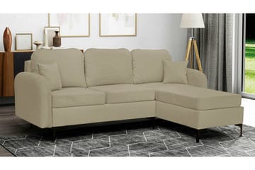 Knocklong 3-sits Hörnbäddsoffa NO_BRAND beige - Möbler - Soffa - Bäddsoffa - Bäddsoffa divan