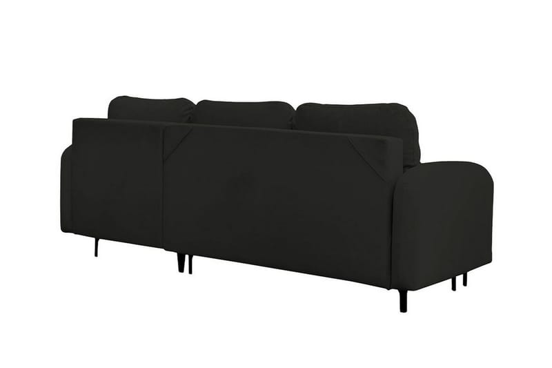 Knocklong 3-sits Hörnbäddsoffa NO_BRAND Black - Möbler - Soffa - Bäddsoffa - Hörnbäddsoffa