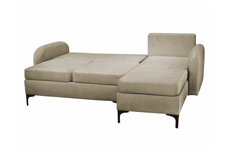 Knocklong 3-sits Hörnbäddsoffa NO_BRAND Black - Möbler - Soffa - Bäddsoffa - Hörnbäddsoffa