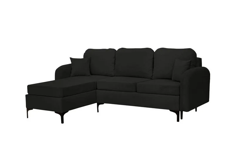 Knocklong 3-sits Hörnbäddsoffa NO_BRAND Black