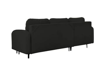 Knocklong 3-sits Hörnbäddsoffa NO_BRAND Black - Möbler - Soffa - Bäddsoffa - Hörnbäddsoffa