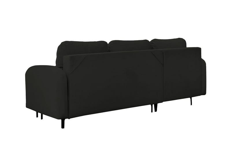 Knocklong 3-sits Hörnbäddsoffa NO_BRAND Black - Möbler - Soffa - Bäddsoffa - Hörnbäddsoffa