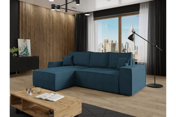 Knocklong 3-sits Hörnbäddsoffa NO_BRAND blue - Möbler - Soffa - Bäddsoffa - Bäddsoffa divan