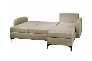 Knocklong 3-sits Hörnbäddsoffa NO_BRAND Brown - Möbler - Soffa - Bäddsoffa - Hörnbäddsoffa