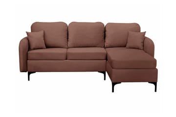 Knocklong 3-sits Hörnbäddsoffa NO_BRAND Brown - Möbler - Soffa - Bäddsoffa - Hörnbäddsoffa