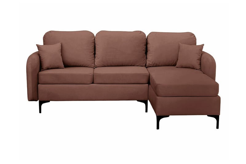 Knocklong 3-sits Hörnbäddsoffa NO_BRAND Brown - Möbler - Soffa - Bäddsoffa - Hörnbäddsoffa