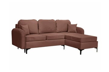 Knocklong 3-sits Hörnbäddsoffa NO_BRAND Brown - Möbler - Soffa - Bäddsoffa - Hörnbäddsoffa