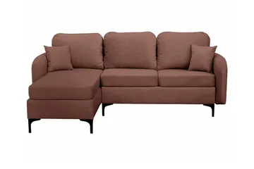 Knocklong 3-sits Hörnbäddsoffa NO_BRAND Brown - Möbler - Soffa - Bäddsoffa - Hörnbäddsoffa