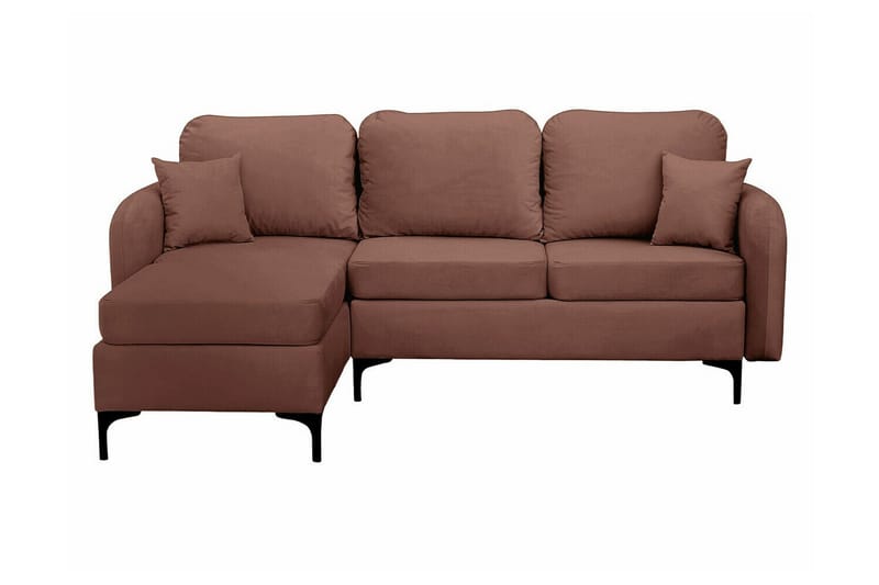 Knocklong 3-sits Hörnbäddsoffa NO_BRAND Brown - Möbler - Soffa - Bäddsoffa - Hörnbäddsoffa