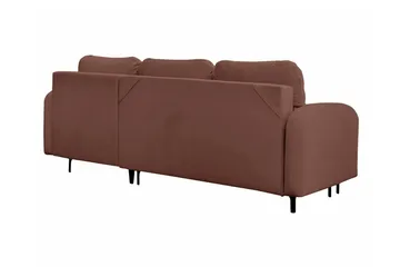 Knocklong 3-sits Hörnbäddsoffa NO_BRAND Brown - Möbler - Soffa - Bäddsoffa - Hörnbäddsoffa