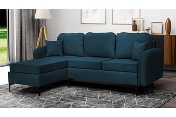 Knocklong 3-sits Hörnbäddsoffa NO_BRAND Dark blue - Möbler - Soffa - Bäddsoffa - Hörnbäddsoffa
