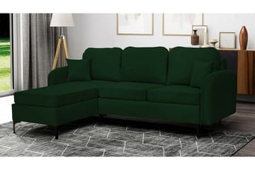 Knocklong 3-sits Hörnbäddsoffa NO_BRAND Dark green - Möbler - Soffa - Bäddsoffa - Hörnbäddsoffa