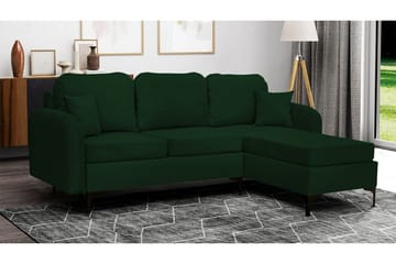 Knocklong 3-sits Hörnbäddsoffa NO_BRAND Dark green - Möbler - Soffa - Bäddsoffa - Bäddsoffa divan