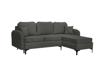 Knocklong 3-sits Hörnbäddsoffa NO_BRAND Dark grey - Möbler - Soffa - Bäddsoffa - Hörnbäddsoffa