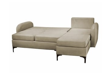 Knocklong 3-sits Hörnbäddsoffa NO_BRAND Dark grey - Möbler - Soffa - Bäddsoffa - Hörnbäddsoffa
