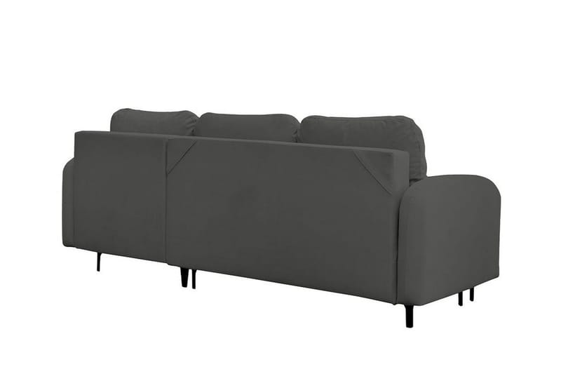 Knocklong 3-sits Hörnbäddsoffa NO_BRAND Dark grey - Möbler - Soffa - Bäddsoffa - Hörnbäddsoffa