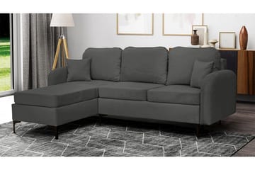 Knocklong 3-sits Hörnbäddsoffa NO_BRAND Dark grey - Möbler - Soffa - Bäddsoffa - Hörnbäddsoffa