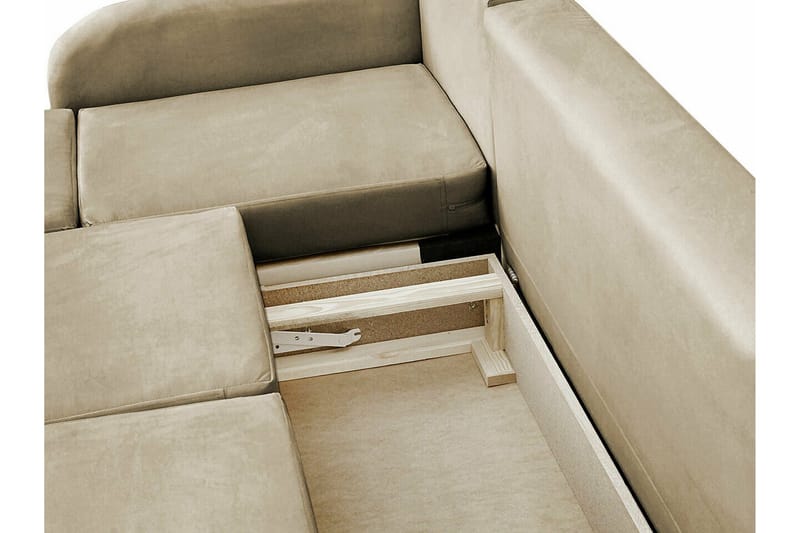 Knocklong 3-sits Hörnbäddsoffa NO_BRAND Light green - Möbler - Soffa - Bäddsoffa - Hörnbäddsoffa