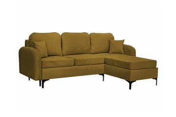 Knocklong 3-sits Hörnbäddsoffa NO_BRAND Yellow-Green - Möbler - Soffa - Bäddsoffa - Hörnbäddsoffa