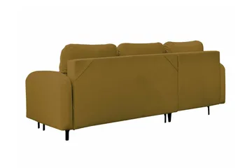 Knocklong 3-sits Hörnbäddsoffa NO_BRAND Yellow/Green - Möbler - Soffa - Bäddsoffa - Hörnbäddsoffa