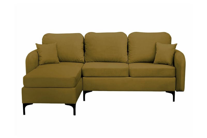 Knocklong 3-sits Hörnbäddsoffa NO_BRAND Yellow/Green - Möbler - Soffa - Bäddsoffa - Hörnbäddsoffa