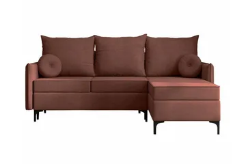 Knocklong 3-sits Hörnbäddsoffa - Rosa - Möbler - Soffa - Bäddsoffa - Hörnbäddsoffa