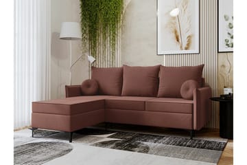 Knocklong 3-sits Hörnbäddsoffa - Rosa - Möbler - Soffa - Bäddsoffa - Hörnbäddsoffa