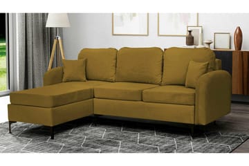 Knocklong 3-sits Hörnbäddsoffa Yellow/Green - Möbler - Soffa - Bäddsoffa - Hörnbäddsoffa
