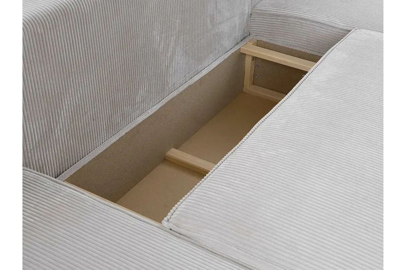 Knocklong 4-sits Hörnbäddsoffa - Cream - Möbler - Soffa - Bäddsoffa - Bäddsoffa divan