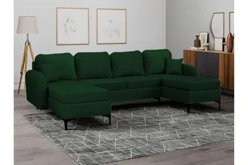 Knocklong 4-sits Hörnbäddsoffa Dark green - Möbler - Soffa - Bäddsoffa - Hörnbäddsoffa