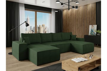 Knocklong 4-sits Hörnbäddsoffa - Grön - Möbler - Soffa - Bäddsoffa - Hörnbäddsoffa