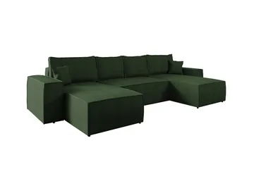 Knocklong 4-sits Hörnbäddsoffa - Grön - Möbler - Soffa - Bäddsoffa - Hörnbäddsoffa