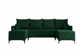 Knocklong 4-sits Hörnbäddsoffa - Grön - Möbler - Soffa - Bäddsoffa - Hörnbäddsoffa