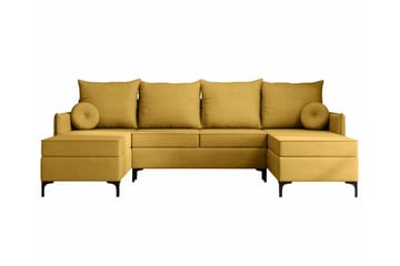 Knocklong 4-sits Hörnbäddsoffa - Gul - Möbler - Soffa - Bäddsoffa - Hörnbäddsoffa