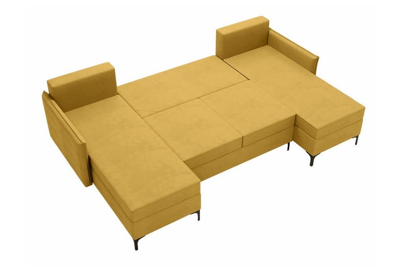 Knocklong 4-sits Hörnbäddsoffa - Gul - Möbler - Soffa - Bäddsoffa - Hörnbäddsoffa