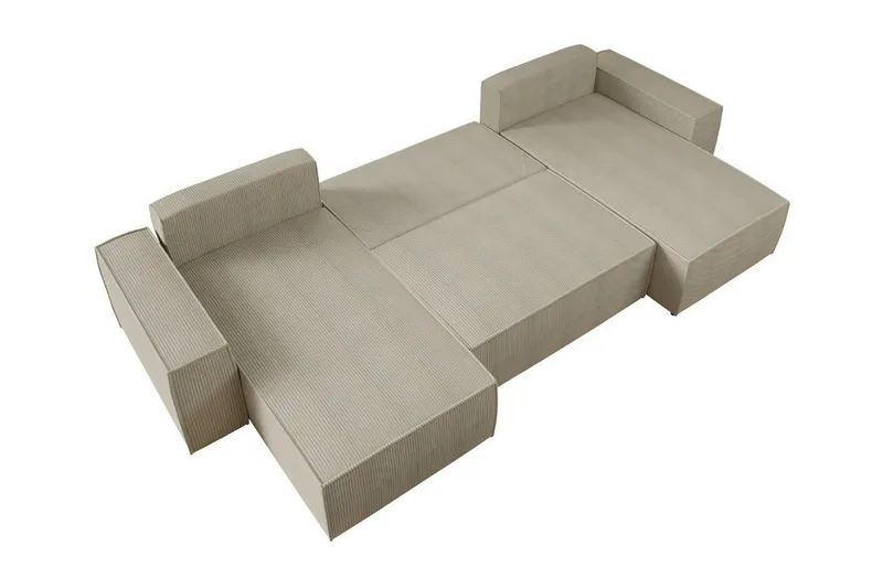 Knocklong 4-sits Hörnbäddsoffa - Ljusgrå - Möbler - Soffa - Bäddsoffa - Hörnbäddsoffa