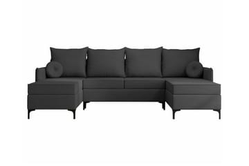 Knocklong 4-sits Hörnbäddsoffa - Mörkgrå - Möbler - Soffa - Bäddsoffa - Hörnbäddsoffa