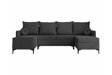 Knocklong 4-sits Hörnbäddsoffa - Mörkgrå - Möbler - Soffa - Bäddsoffa - Hörnbäddsoffa