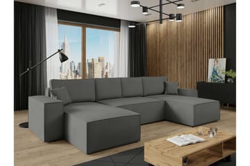 Knocklong 4-sits Hörnbäddsoffa - Mörkgrå - Möbler - Soffa - Bäddsoffa - Hörnbäddsoffa