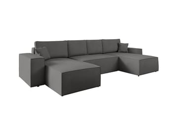 Knocklong 4-sits Hörnbäddsoffa - Mörkgrå - Möbler - Soffa - Bäddsoffa - Hörnbäddsoffa