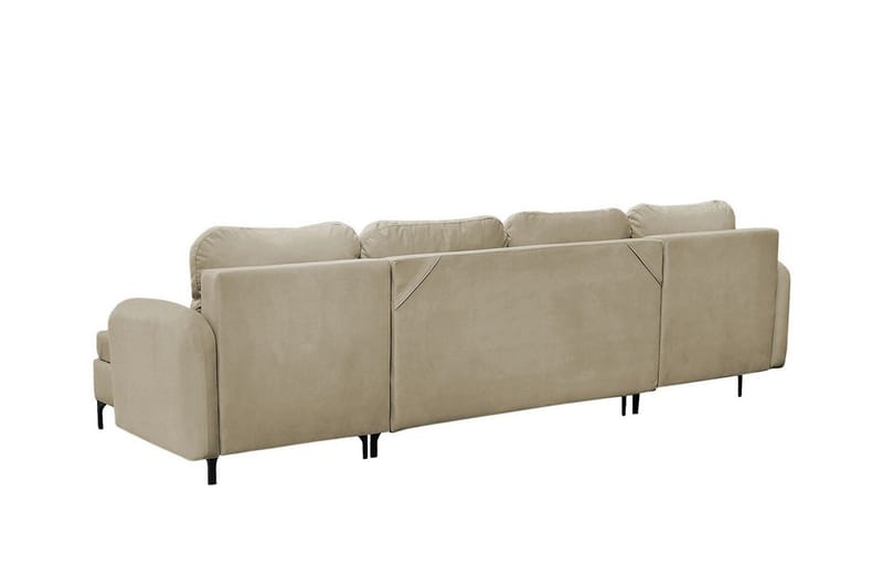 Knocklong 4-sits Hörnbäddsoffa NO_BRAND beige - Möbler - Soffa - Bäddsoffa - Hörnbäddsoffa