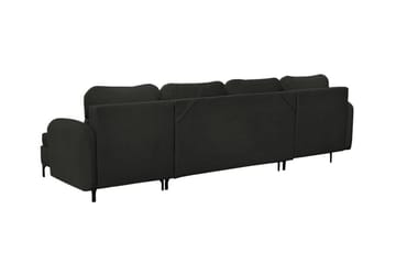 Knocklong 4-sits Hörnbäddsoffa NO_BRAND Black - Möbler - Soffa - Bäddsoffa - Hörnbäddsoffa