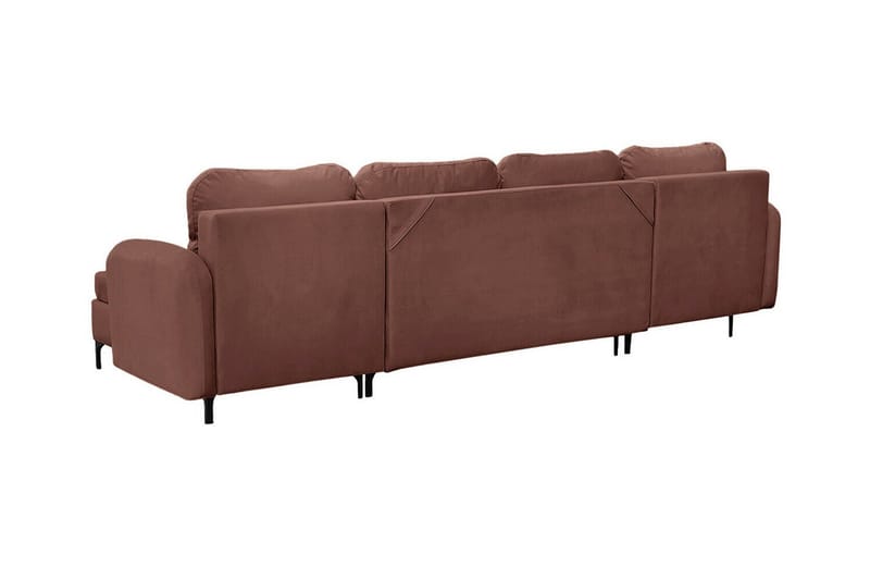 Knocklong 4-sits Hörnbäddsoffa NO_BRAND Brown - Möbler - Soffa - Bäddsoffa - Hörnbäddsoffa