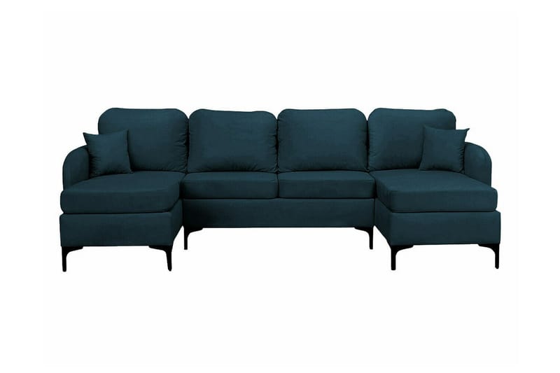 Knocklong 4-sits Hörnbäddsoffa NO_BRAND Dark blue - Möbler - Soffa - Bäddsoffa - Hörnbäddsoffa
