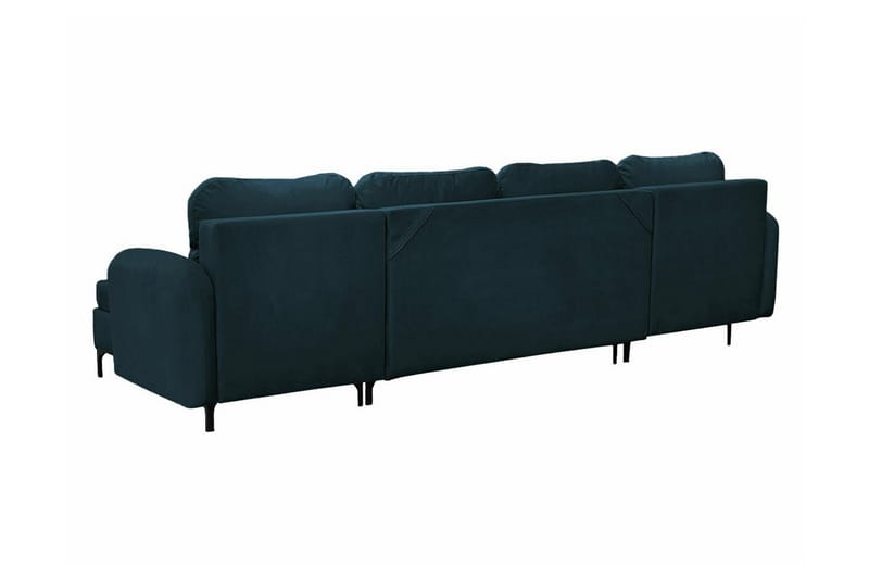 Knocklong 4-sits Hörnbäddsoffa NO_BRAND Dark blue - Möbler - Soffa - Bäddsoffa - Hörnbäddsoffa