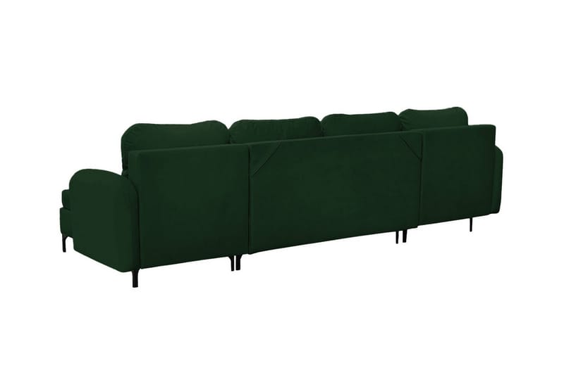 Knocklong 4-sits Hörnbäddsoffa NO_BRAND Dark green - Möbler - Soffa - Bäddsoffa - Hörnbäddsoffa