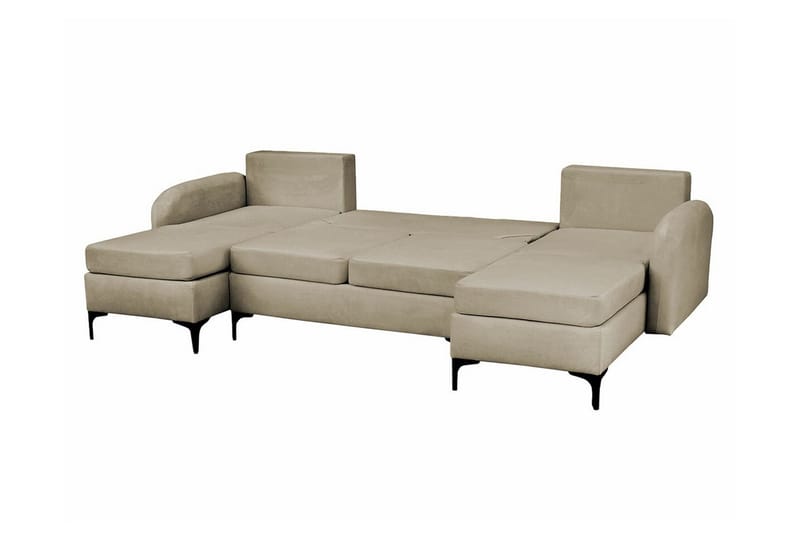 Knocklong 4-sits Hörnbäddsoffa NO_BRAND Dark green - Möbler - Soffa - Bäddsoffa - Hörnbäddsoffa