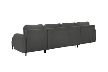 Knocklong 4-sits Hörnbäddsoffa NO_BRAND Dark grey - Möbler - Soffa - Bäddsoffa - Hörnbäddsoffa
